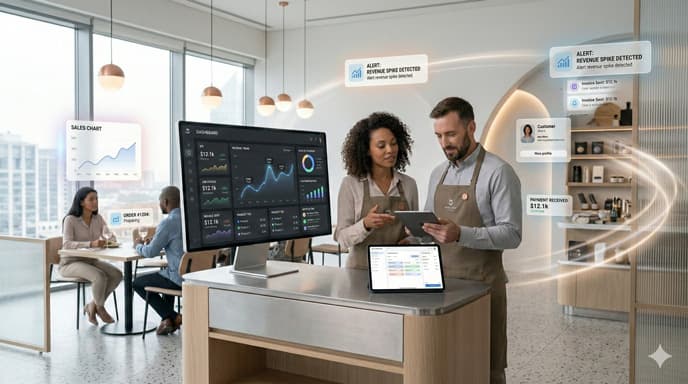 Staff managing operations across multiple locations